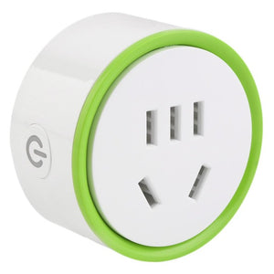 New Mini Smart Wifi Plug Power Supply Safety Socket Home Phone Micro Switch Remote Control Plug Charge Protection Timing White