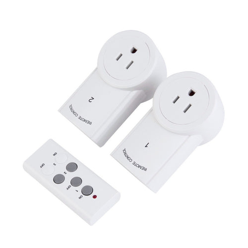 in stock !  2 Pack Remote Control Sockets Wireless Switch US Plug AC Power Outlet Home Use Wholesale High Quality Drop Shipping