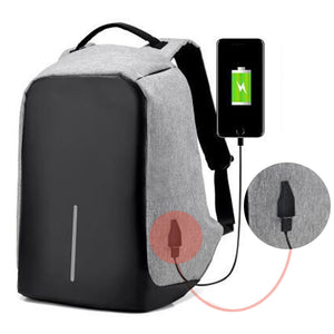 16Inches  Antitheft External USB Charging Backpack